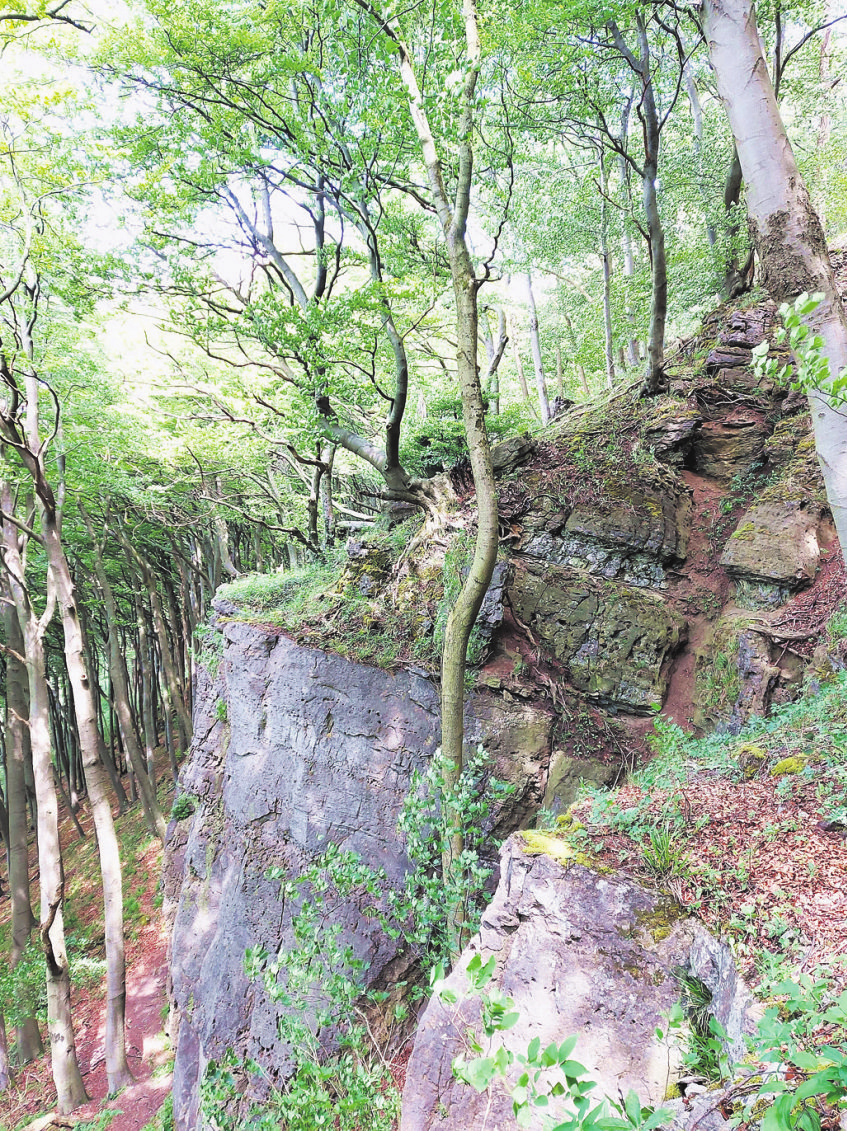 Nicht zu nah an die Klippen gehen, ansonsten aber eignet sich der Ith für ausgedehnte Wanderungen.